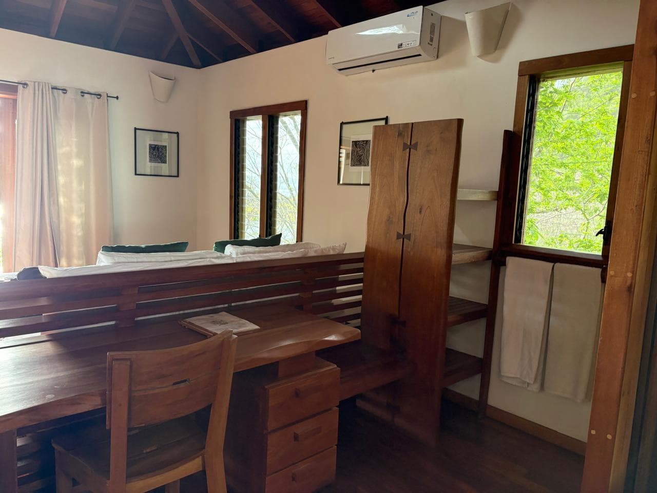 Infinity jacuzzi and rocking chairs on the main deck